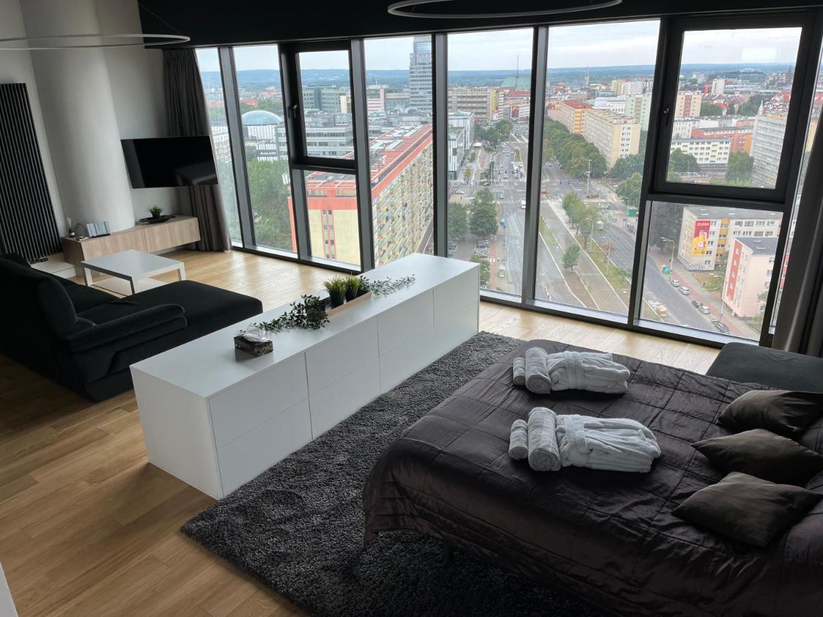 Hanza Tower - Luxurious Apartment 60M2 - 15Th Floor City View Szczecin Extérieur photo