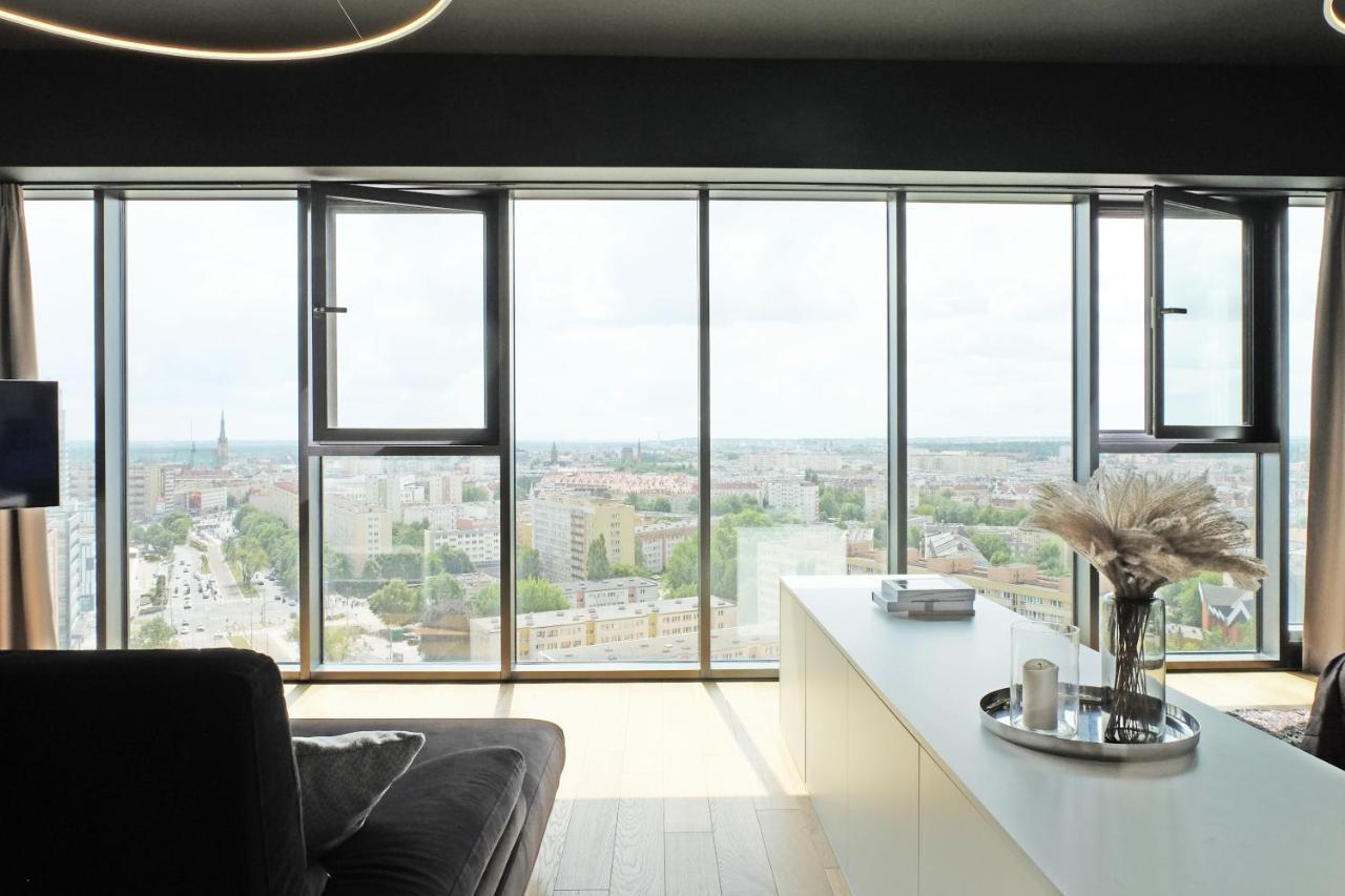 Hanza Tower - Luxurious Apartment 60M2 - 15Th Floor City View Szczecin Extérieur photo